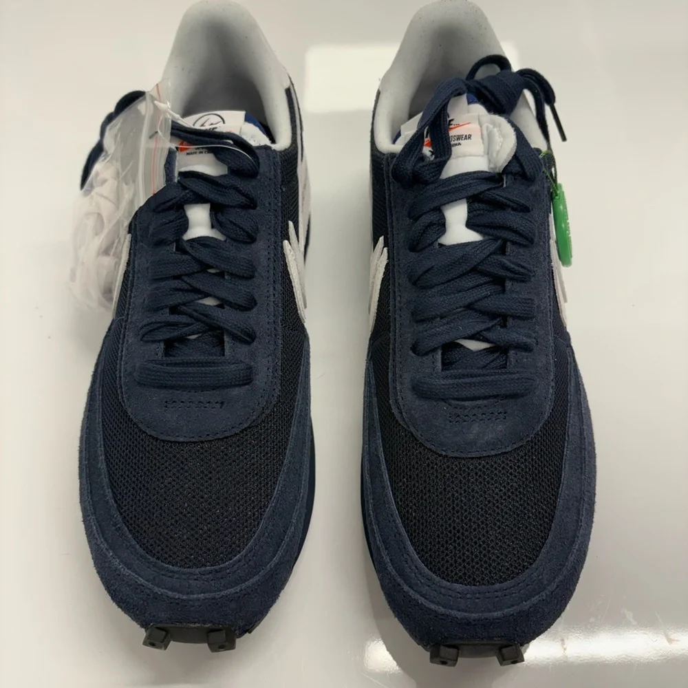 Nike sacai x Fragment LDWaffle Blue Void Size 10 New DS - Picture 2 of 13